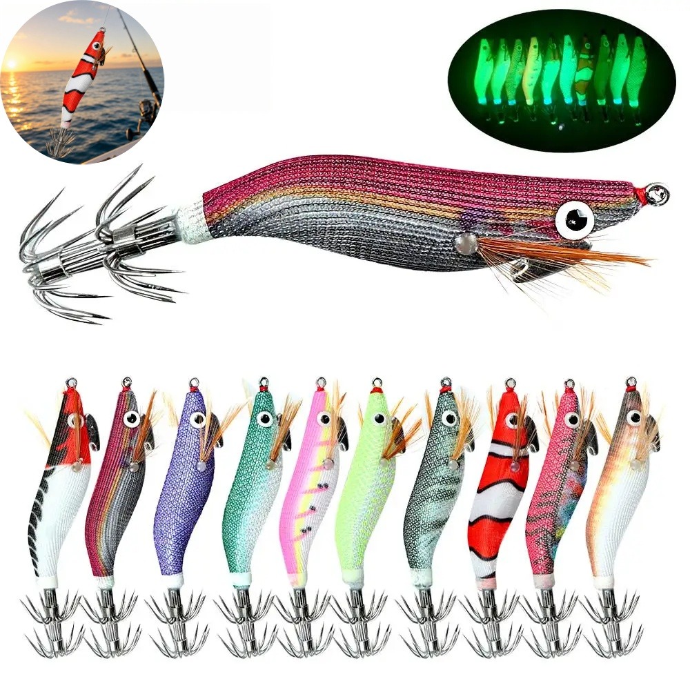 Luminous Squid Jig Lure Artifi - огляд і ціна Fishing Hook Jig