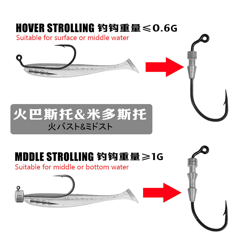 WODJYJ 10pieces 0.6g 1g fishin - огляд і ціна Fishing Hook Assortment