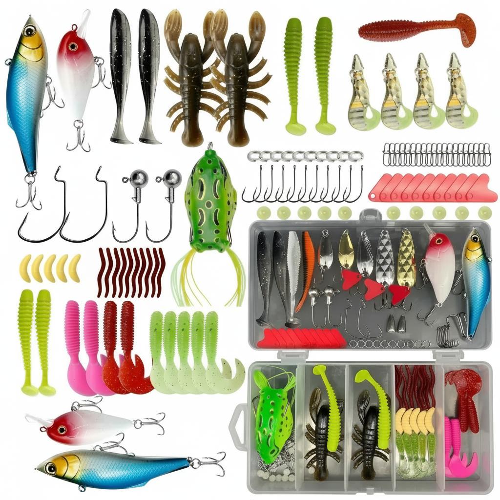 133Pcs Premium Fishing Lures T - огляд і ціна Fishing Hook Box