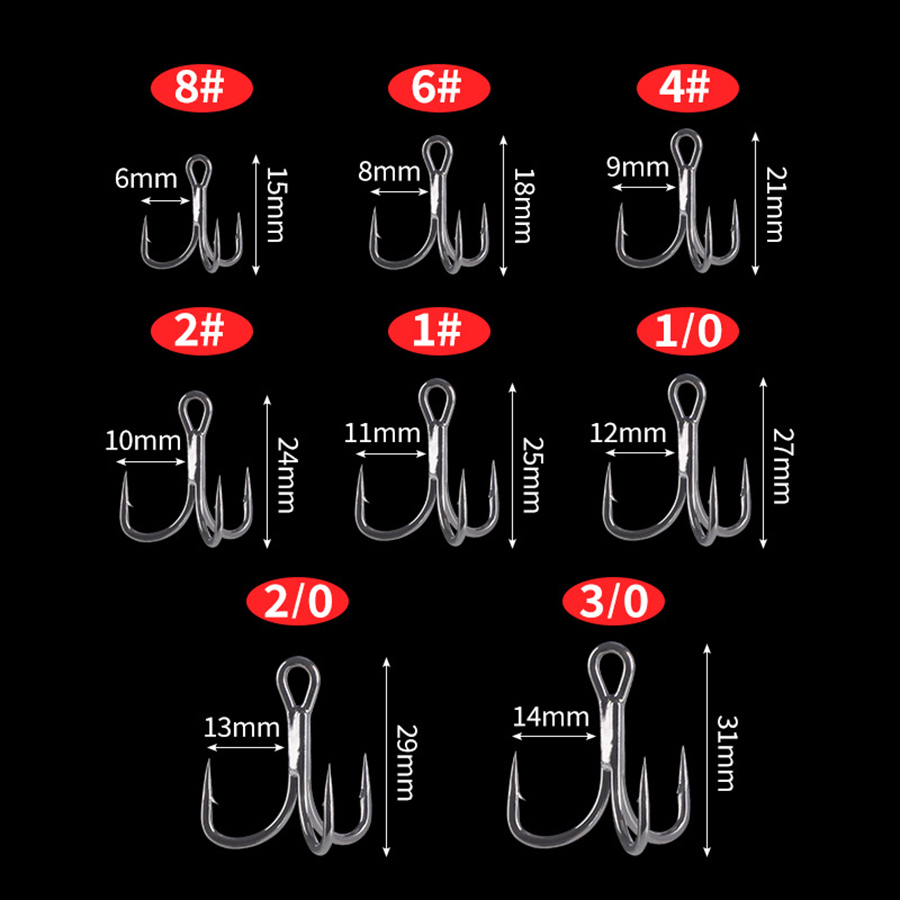 Fishing Treble Hook 6X Strong  - огляд і ціна Fishing Hook Assortment